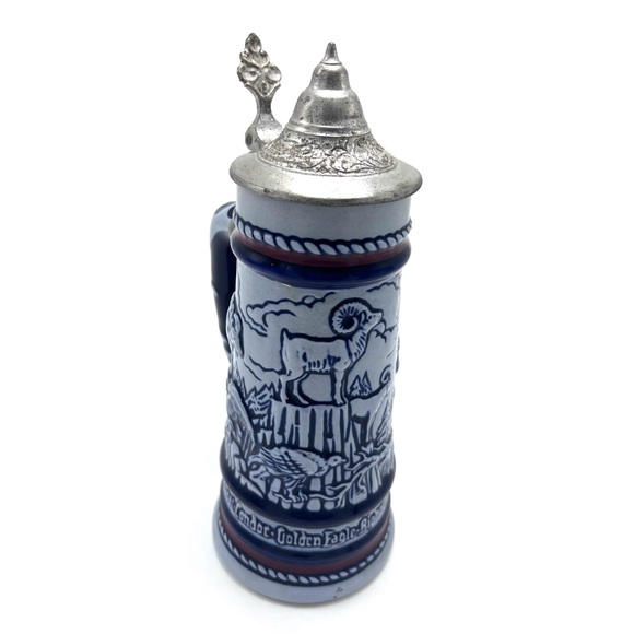 Avon Wildlife Beer Stein Handcrafted in Brazil, Numbered 229753 - Picture 2 of 6